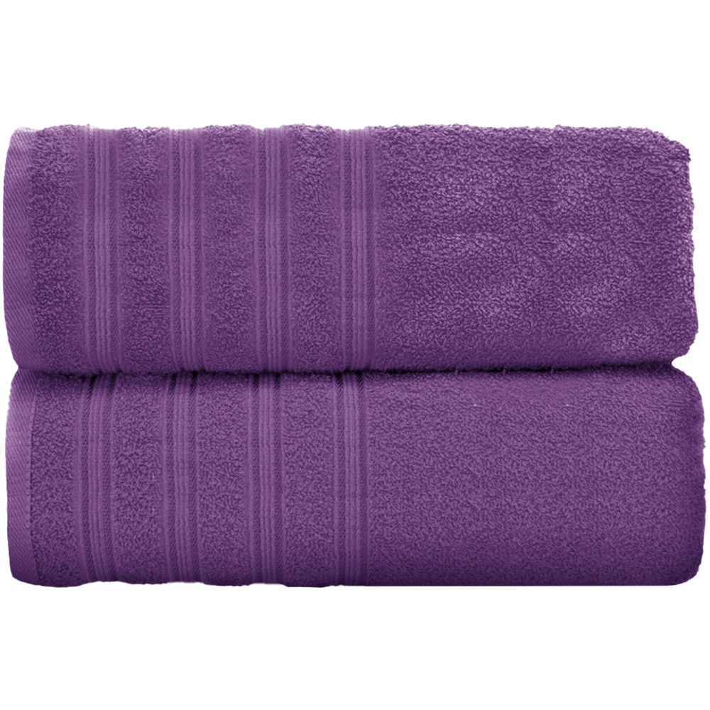 Velosso Hampi Cotton Purple Jumbo Sheet Set of 2 Image 1