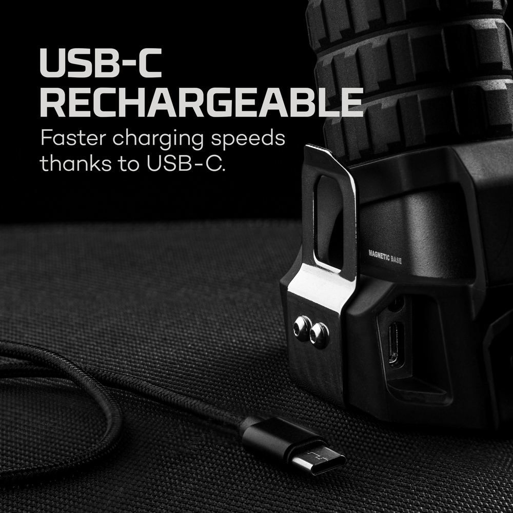 Nebo Luxtreme SL75 Rechargeable Flashlight with 3/4 Mile Distance and Magnetic Base Image 2
