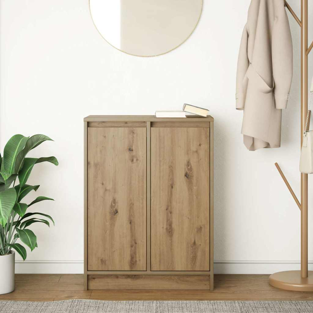 vidaXL 2 Door Artisan Oak Sideboard Image 3