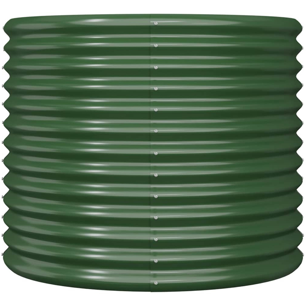 vidaXL Green Galvanised Steel Garden Planter 68 x 80 x 80cm Image 2