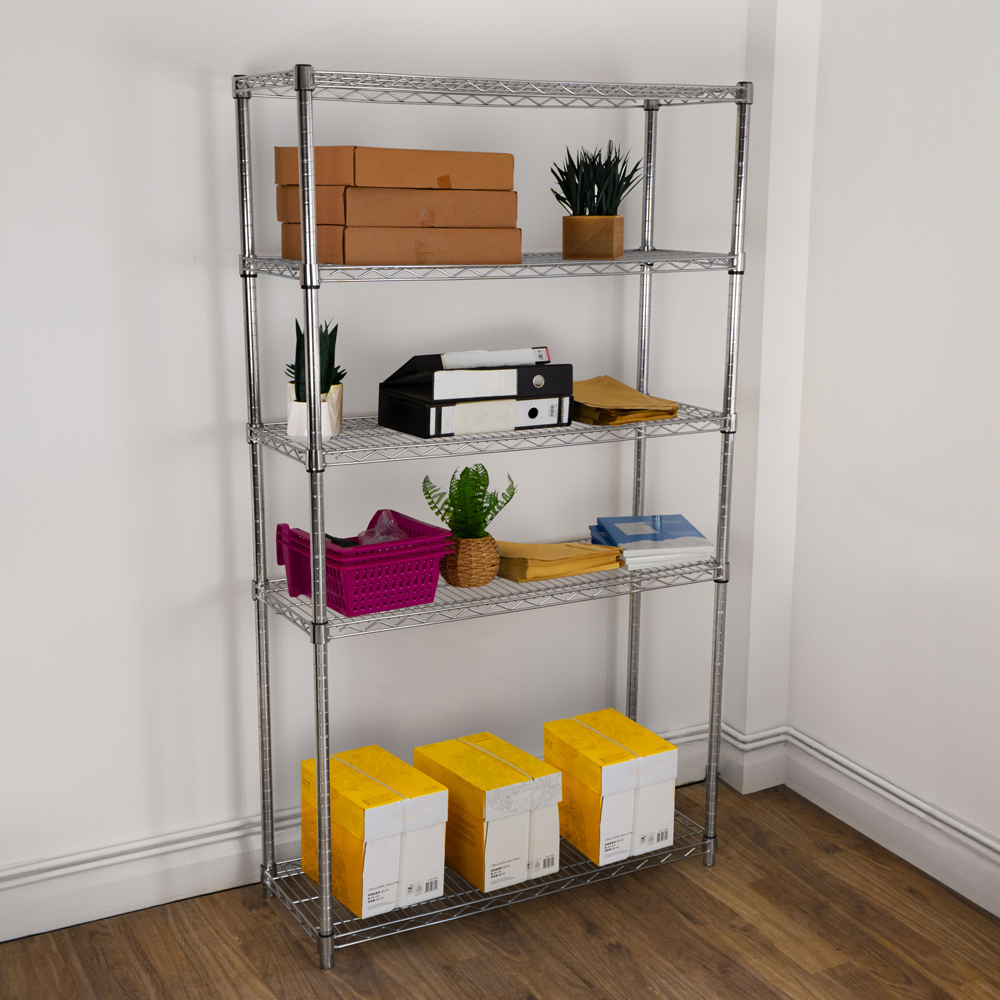 KuKoo Silver Wire Racking 45 x 120 x 180cm Image 5