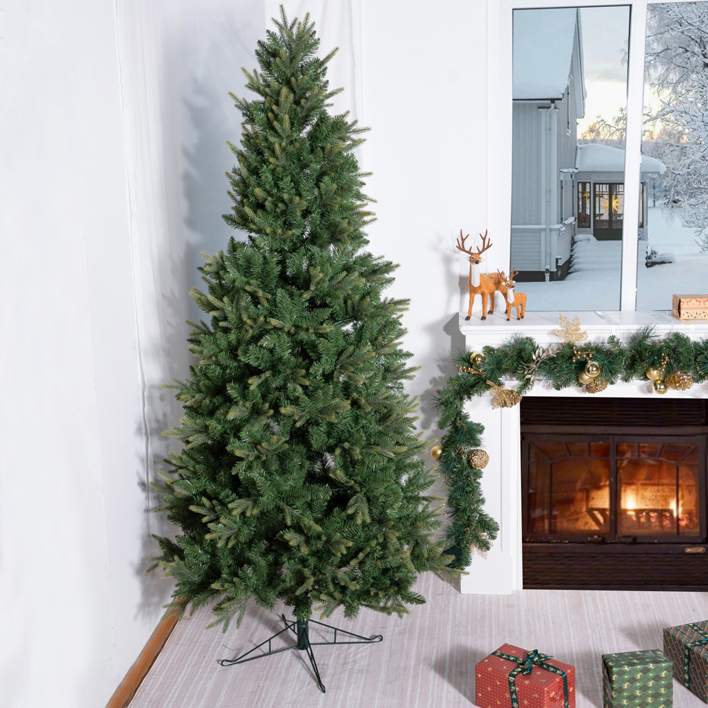 Abrihome Slim Artificial Christmas Tree with 1111 Mixed Tips 6.5ft Image 4