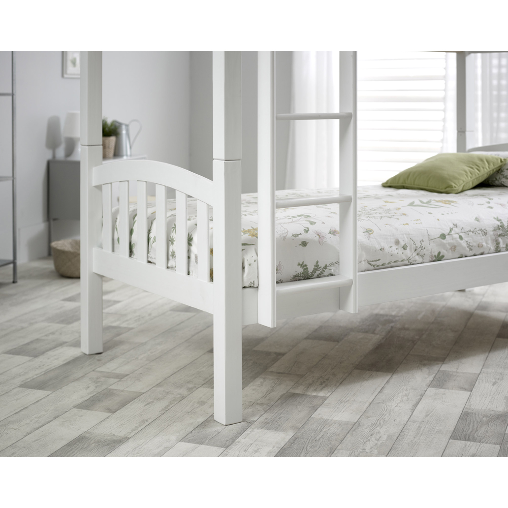 Mya White Bunk Bed with Pocket Mattresses Image 4