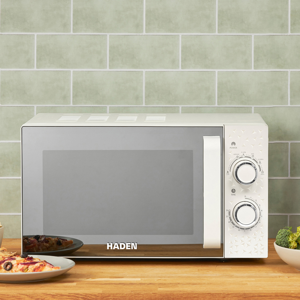 Haden Starbeck 212399 White 20L Manual Microwave 800W Image 4