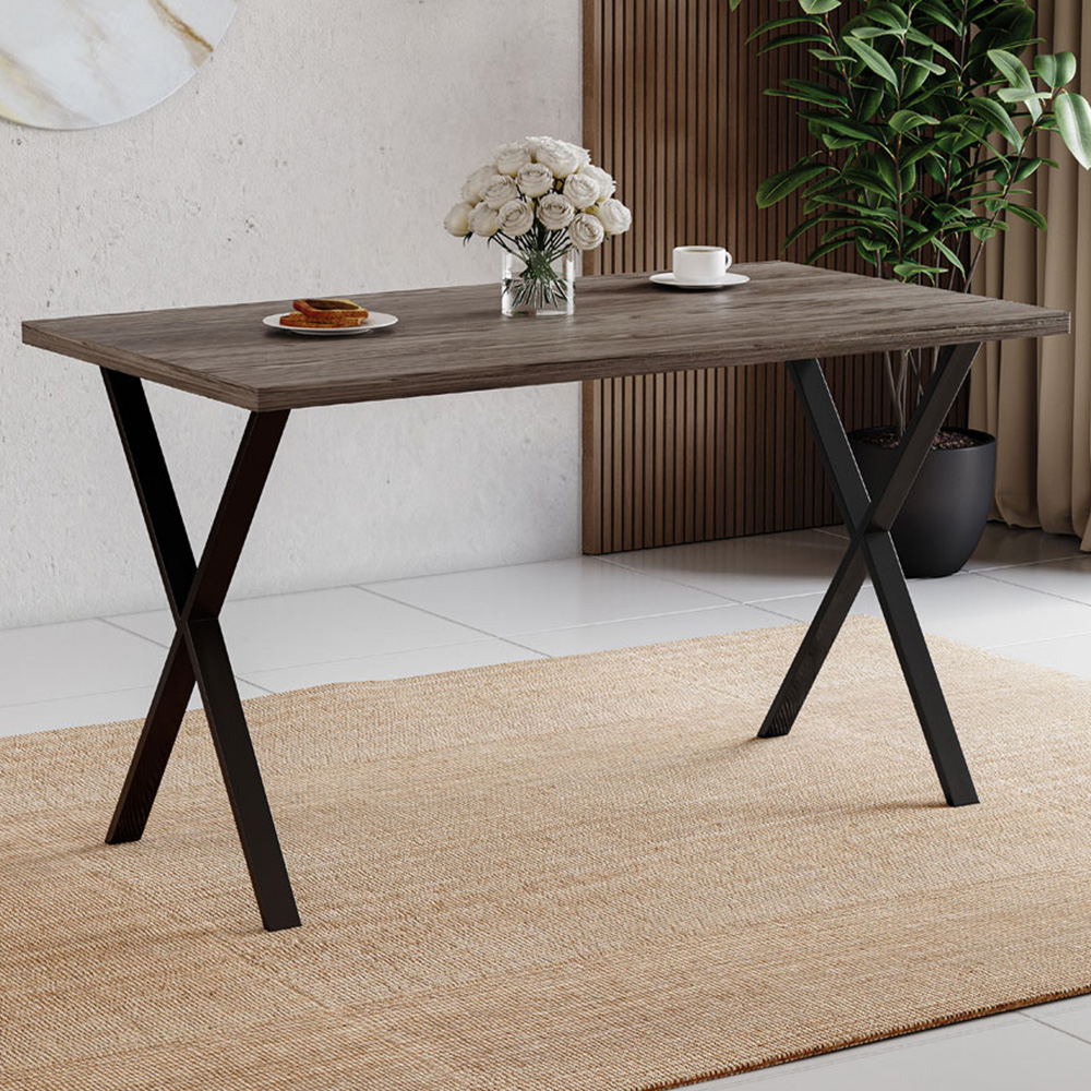 Vida Designs 4 Seater Walnut Dining Table Image 1