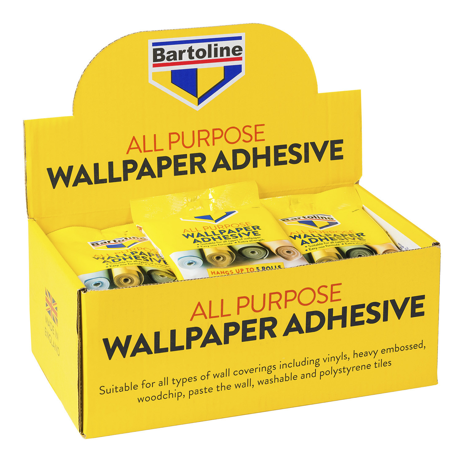 Bartoline All Purpose Wallpaper Adhesive Sachet 95g 5 Pack Image