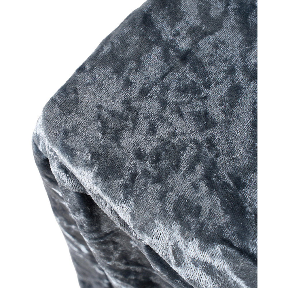 Living and Home Grey Dining Chair Cover with Elastic Band Set of 2 Image 5