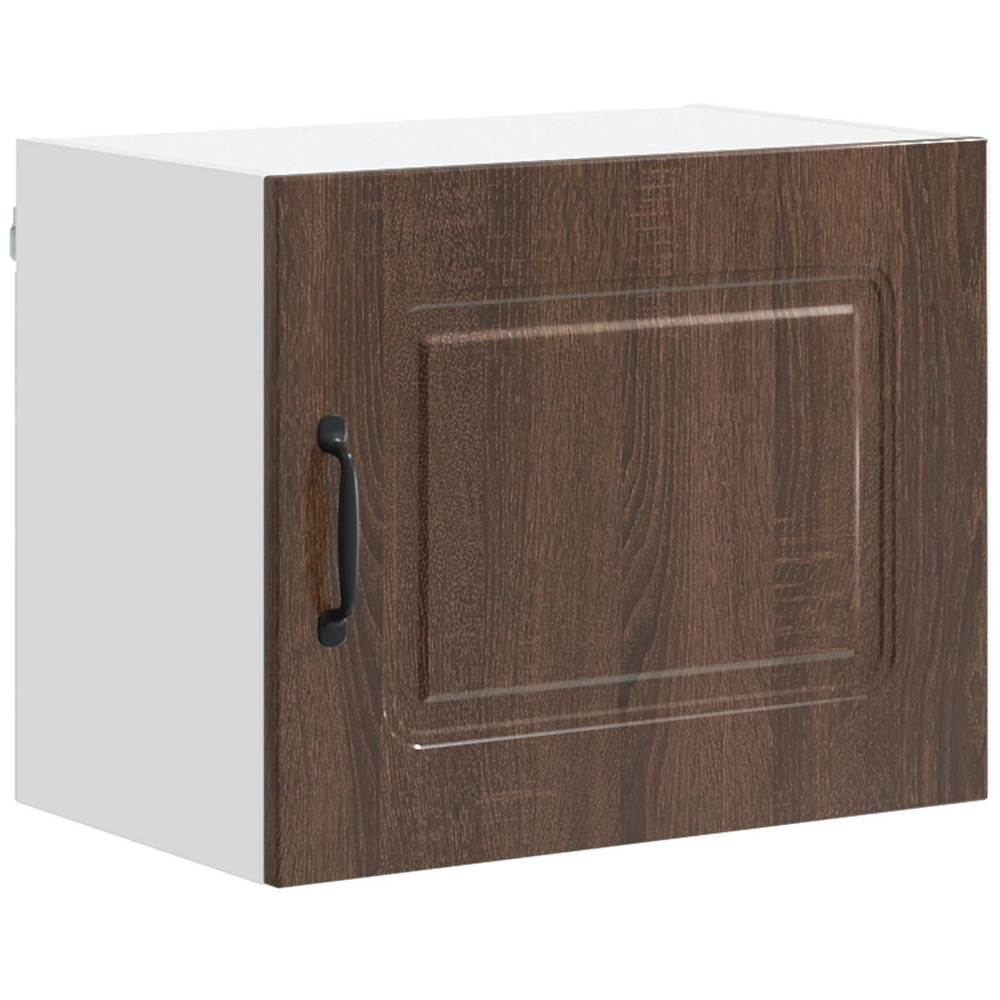 vidaXL Kalmar Single Door Brown Oak Wall Mounted Wide Kitchen Cabinet Set of 2 Image 2
