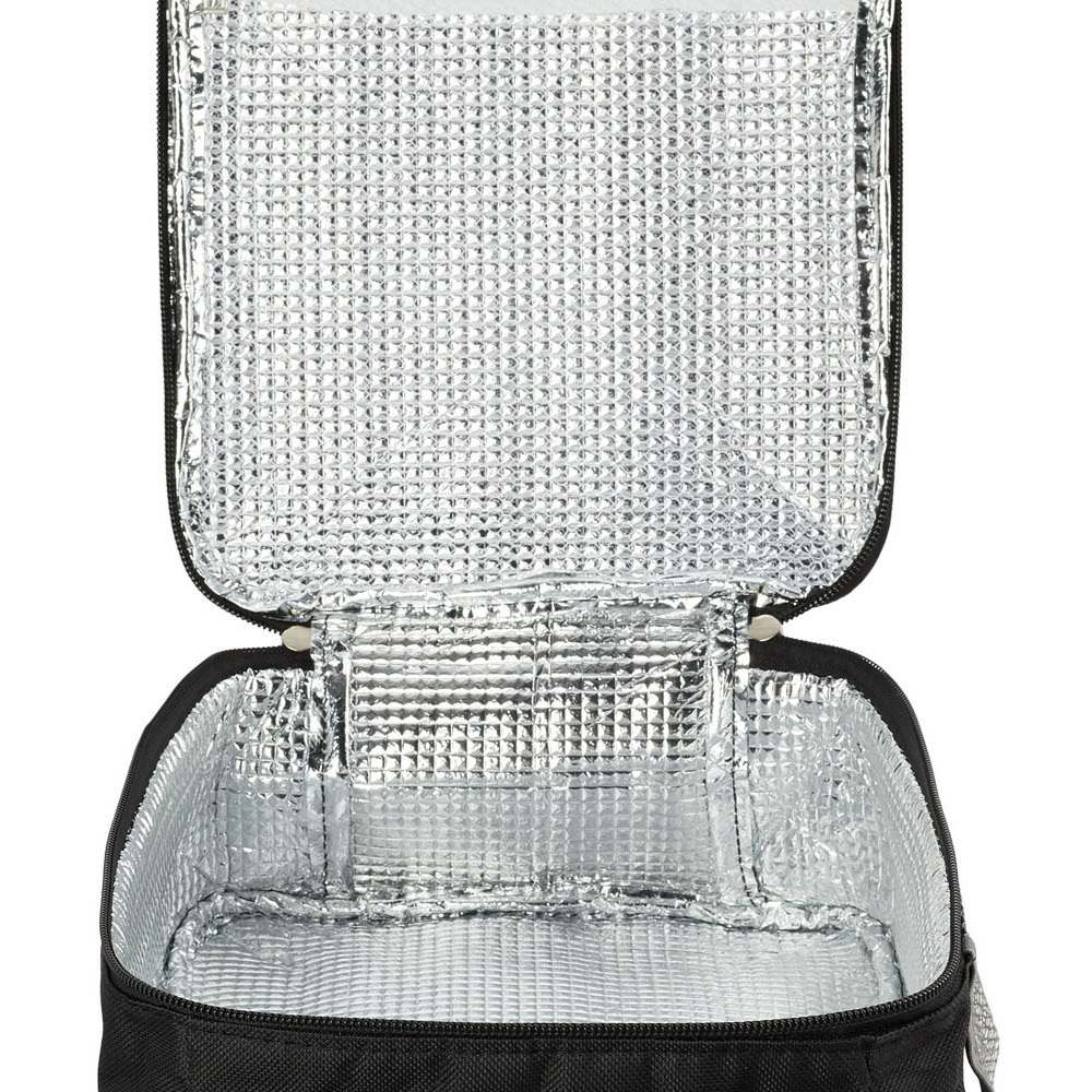 Living and Home Black 600D Oxford Cloth Portable Insulated Lunch Bag Image 4