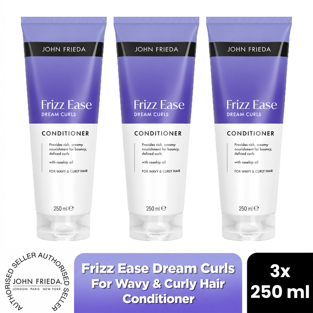 John Frieda Frizz Ease Dream Curls Curl Enhancing Care Conditioner 250ml 3 Pack Image 2