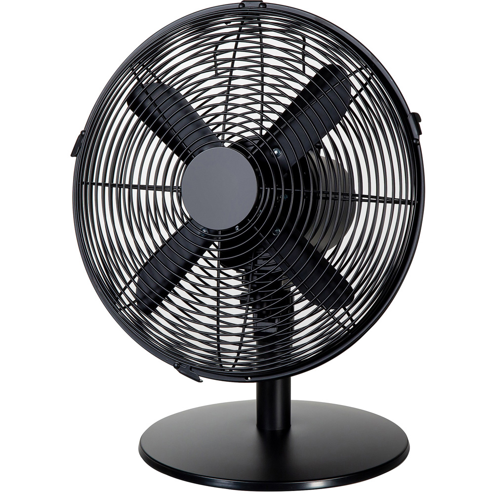 Zanussi Matt Black Metal Desk Fan 12 inch Image 2