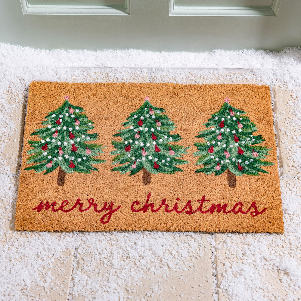 Christmas Print Coir Doormat Image 2