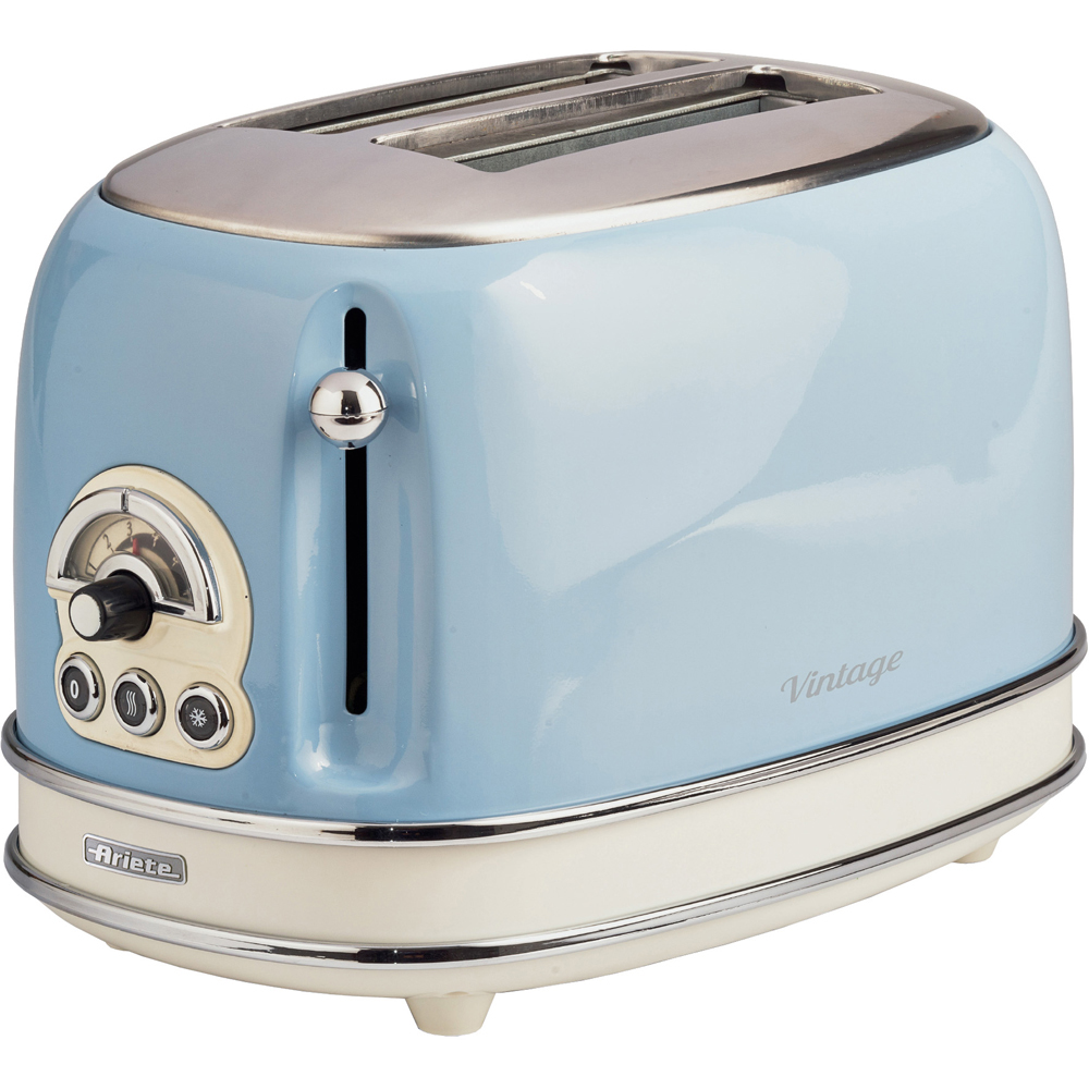 Ariete Vintage ARPK66 Blue 20L Microwave with 2 Slice Toaster and 1.7L Dome Kettle Set Image 3