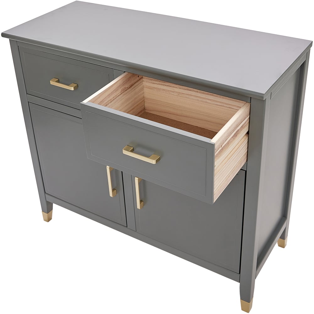 Palazzi 2 Doors 2 Drawers Grey Sideboard Image 6