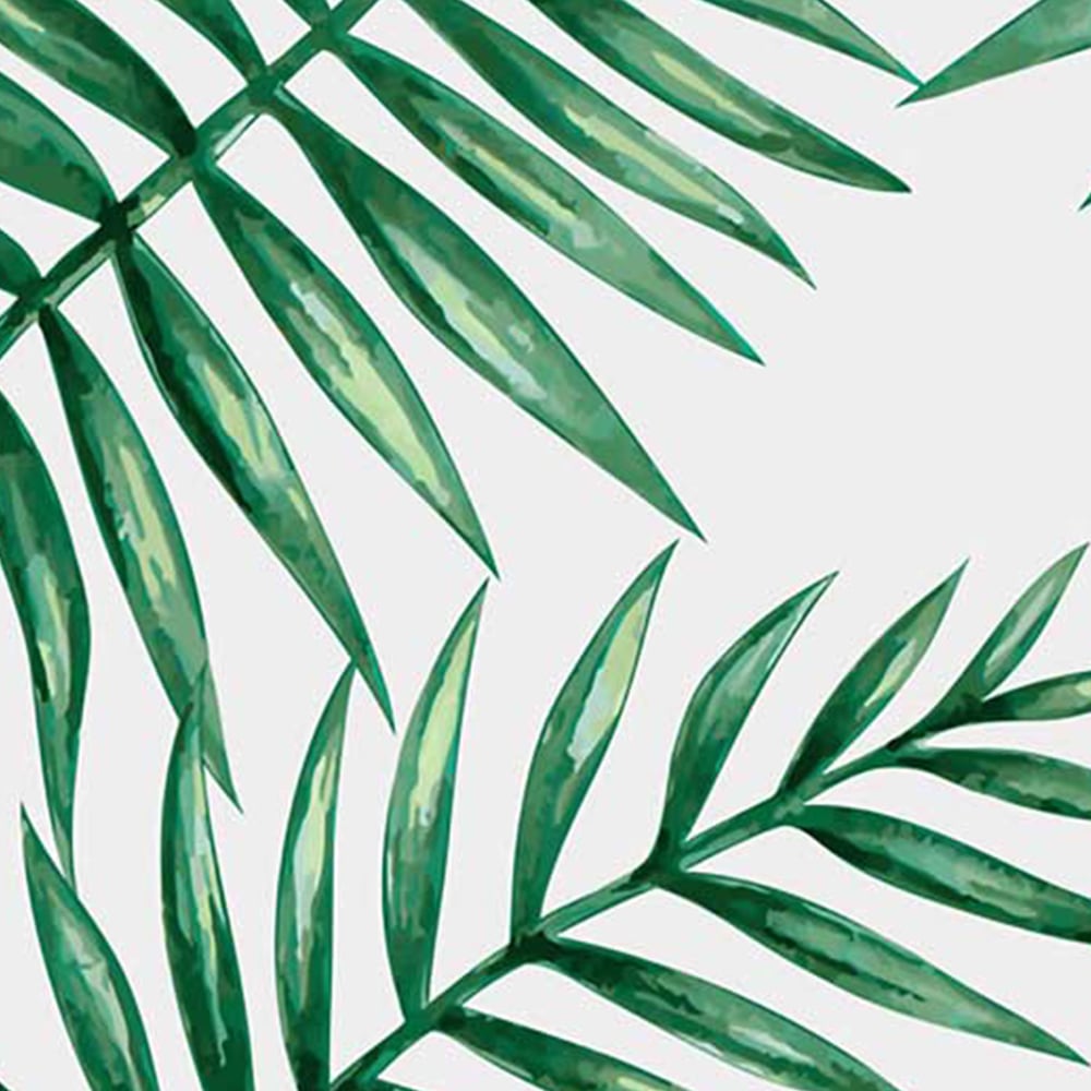 Warren Reed Designer Large Watercolour Tropical Leaves Suitcase Image 3