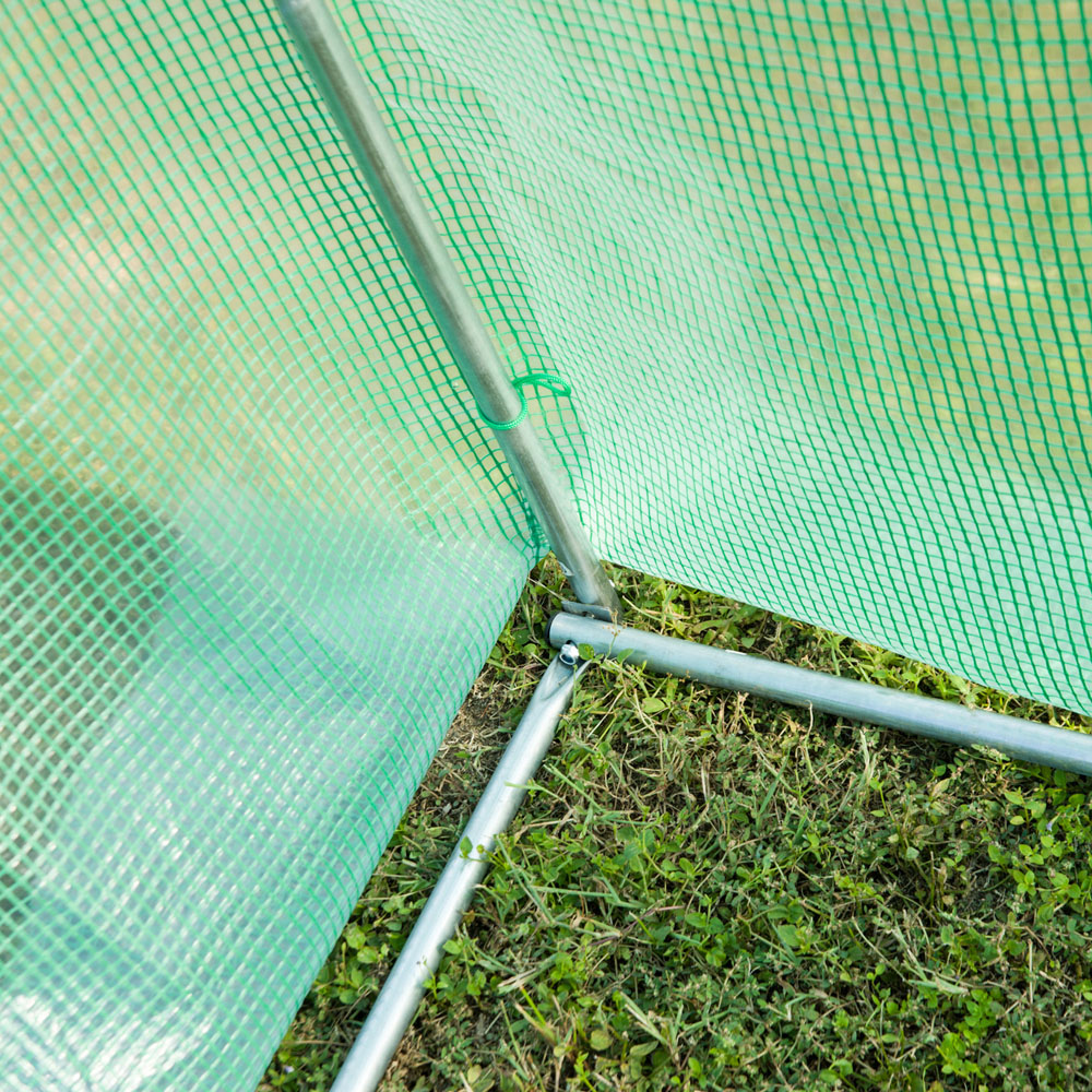 Outsunny Green Steel 13 x 10ft Walk in Polytunnel Greenhouse Image 3