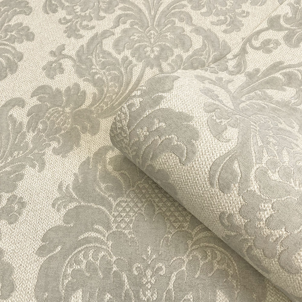 Belgravia Ciara Damask Textured Silver Image 2