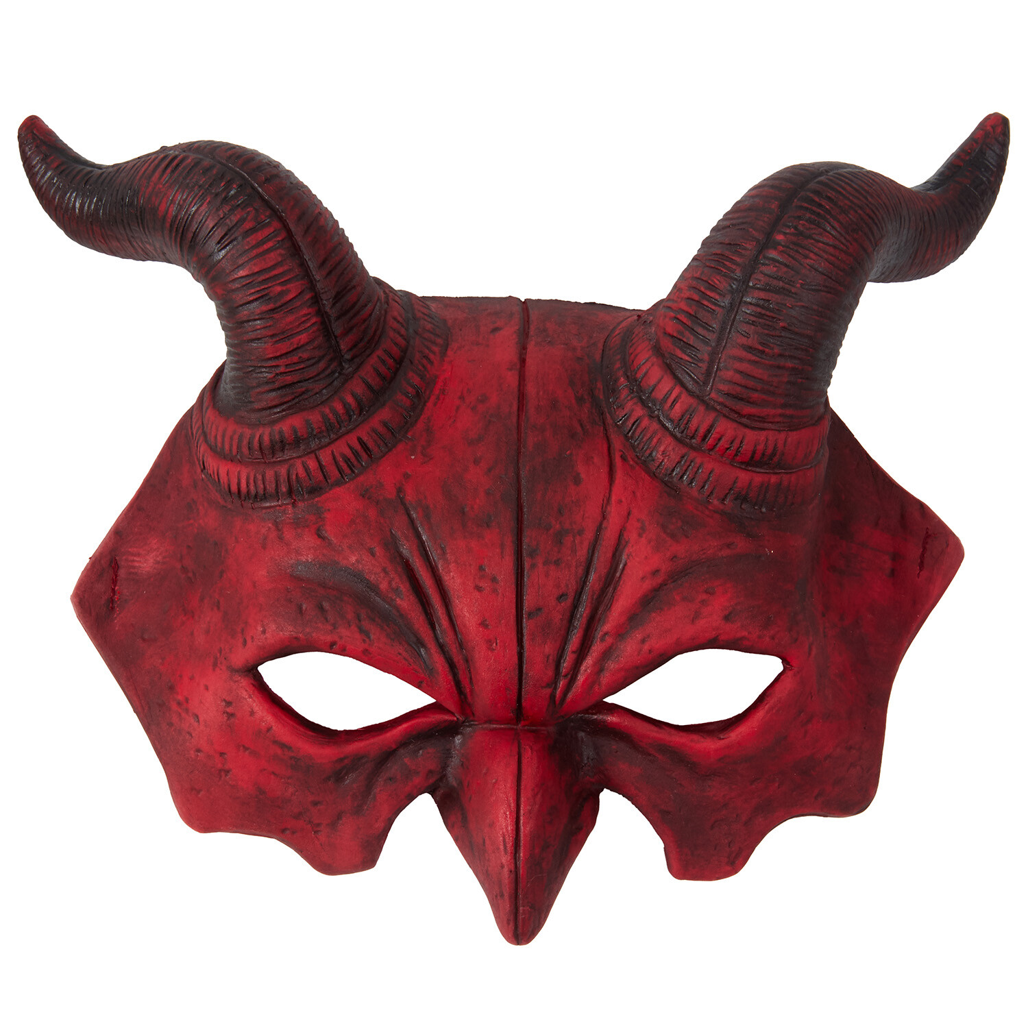 Halloween Half Mask Red or Black Image 4