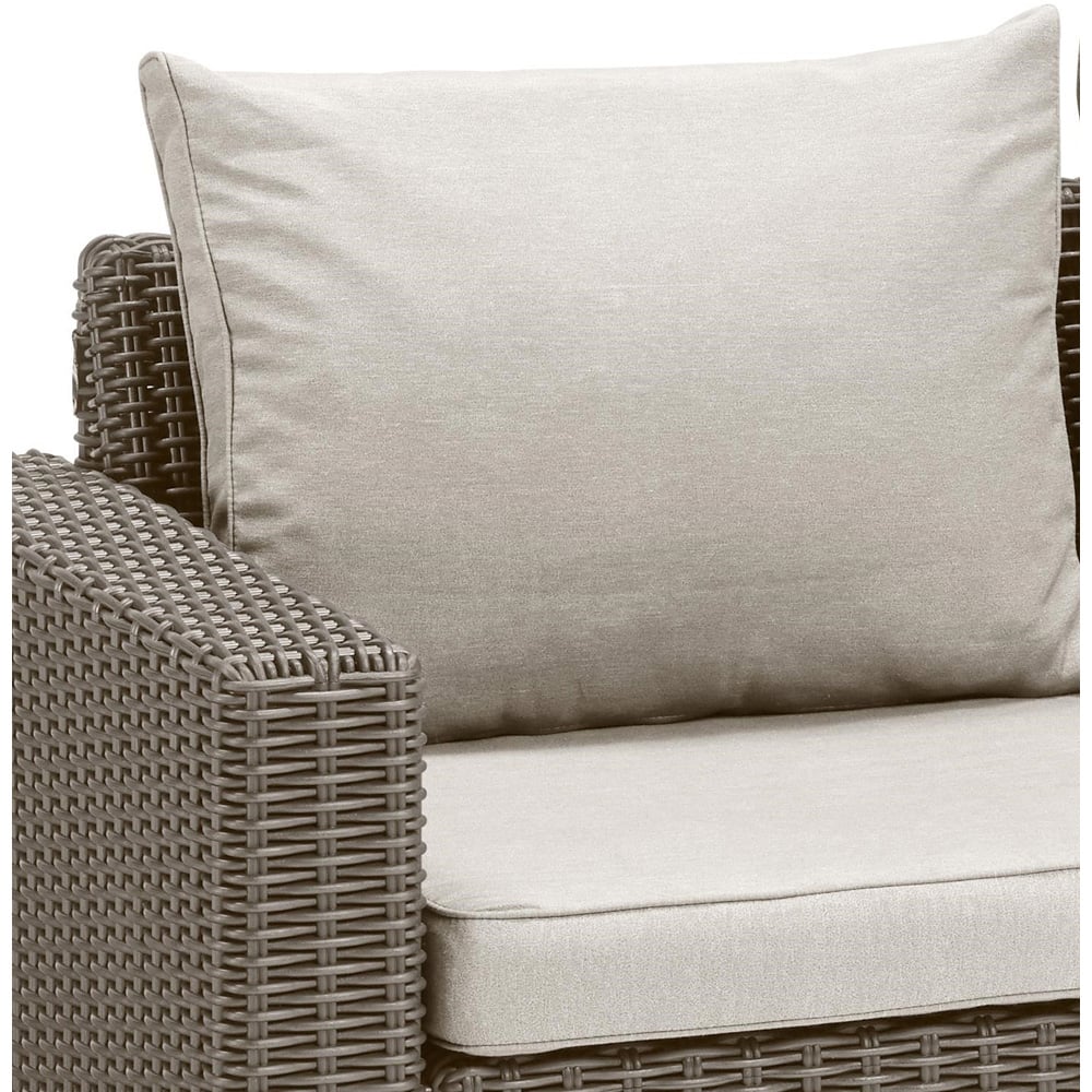 Keter California 4 Seater Cappuccino Chaise Longue Set Image 4