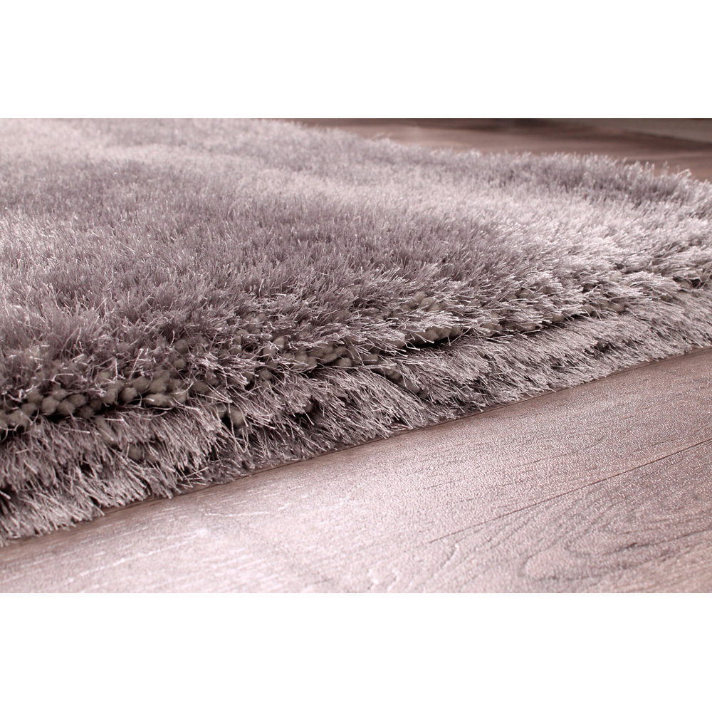 Portland HMC Mayfair Silver Shaggy Rug 80 x 150cm Image 3