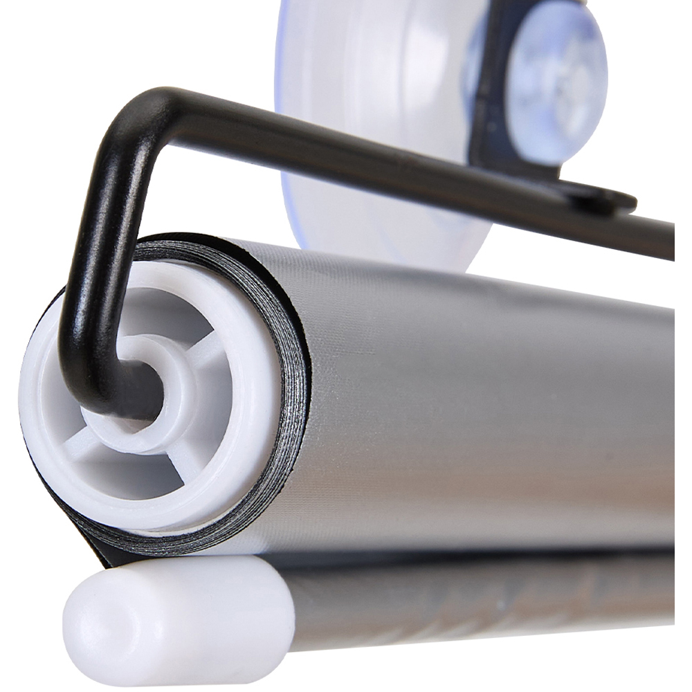 Living and Home Titanium Silver and Black Roller Blinds 50cm 2 Pack Image 6