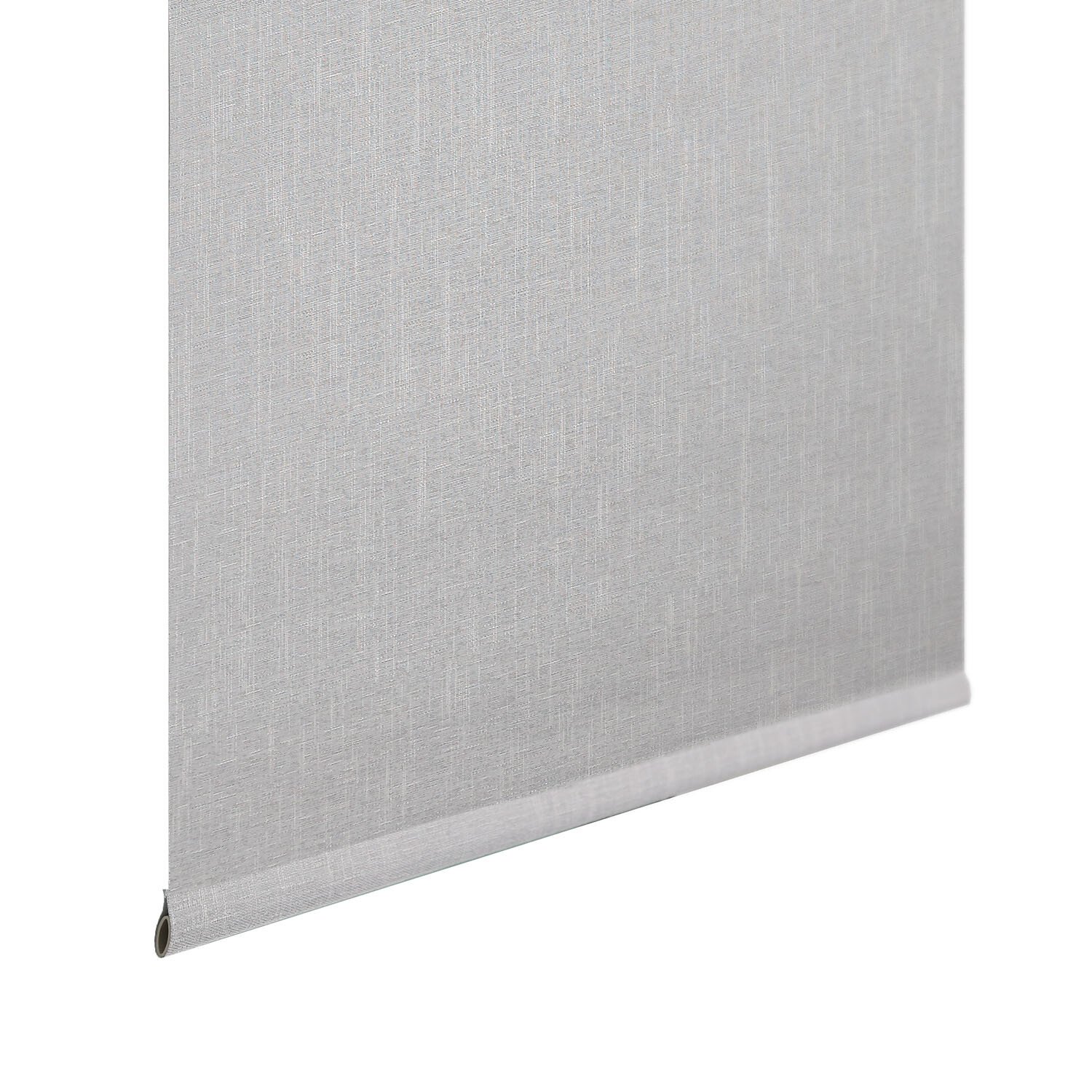 Textured Linen Blackout Blind Silver 180cm Image 2