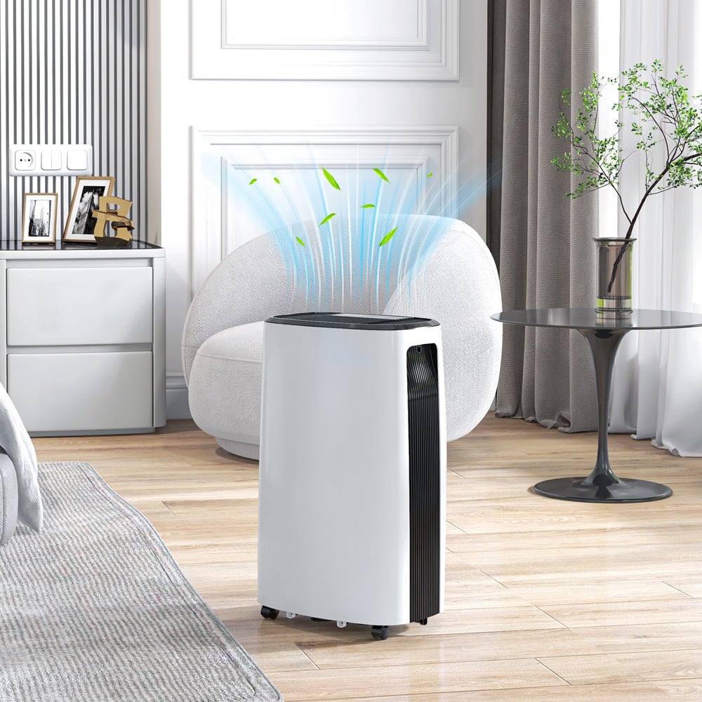 HOMCOM White Portable Dehumidifier 3.7L Image 2