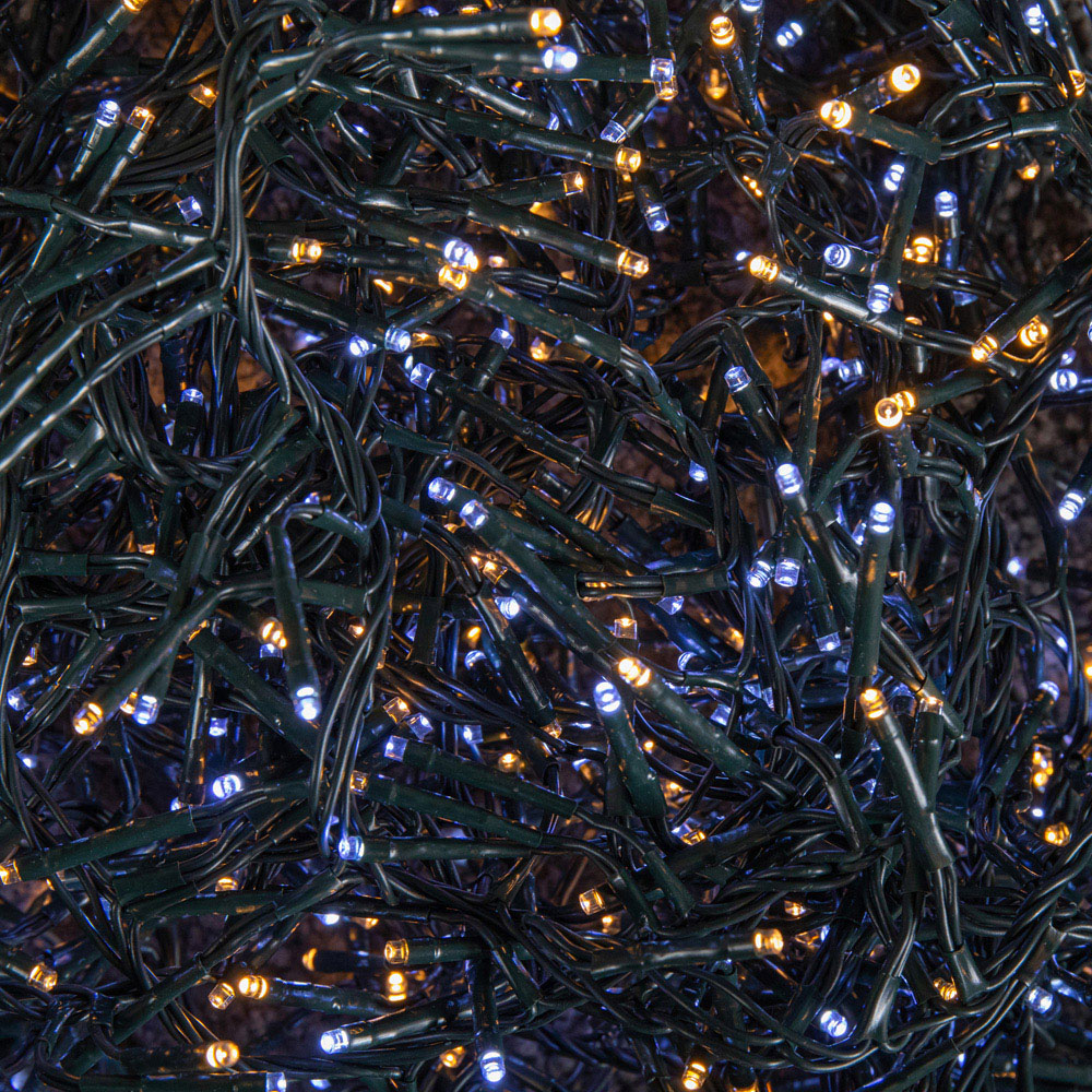 Samuel Alexander 1440 White and Warm White LED Christmas Cluster Light 18.5m Image 4