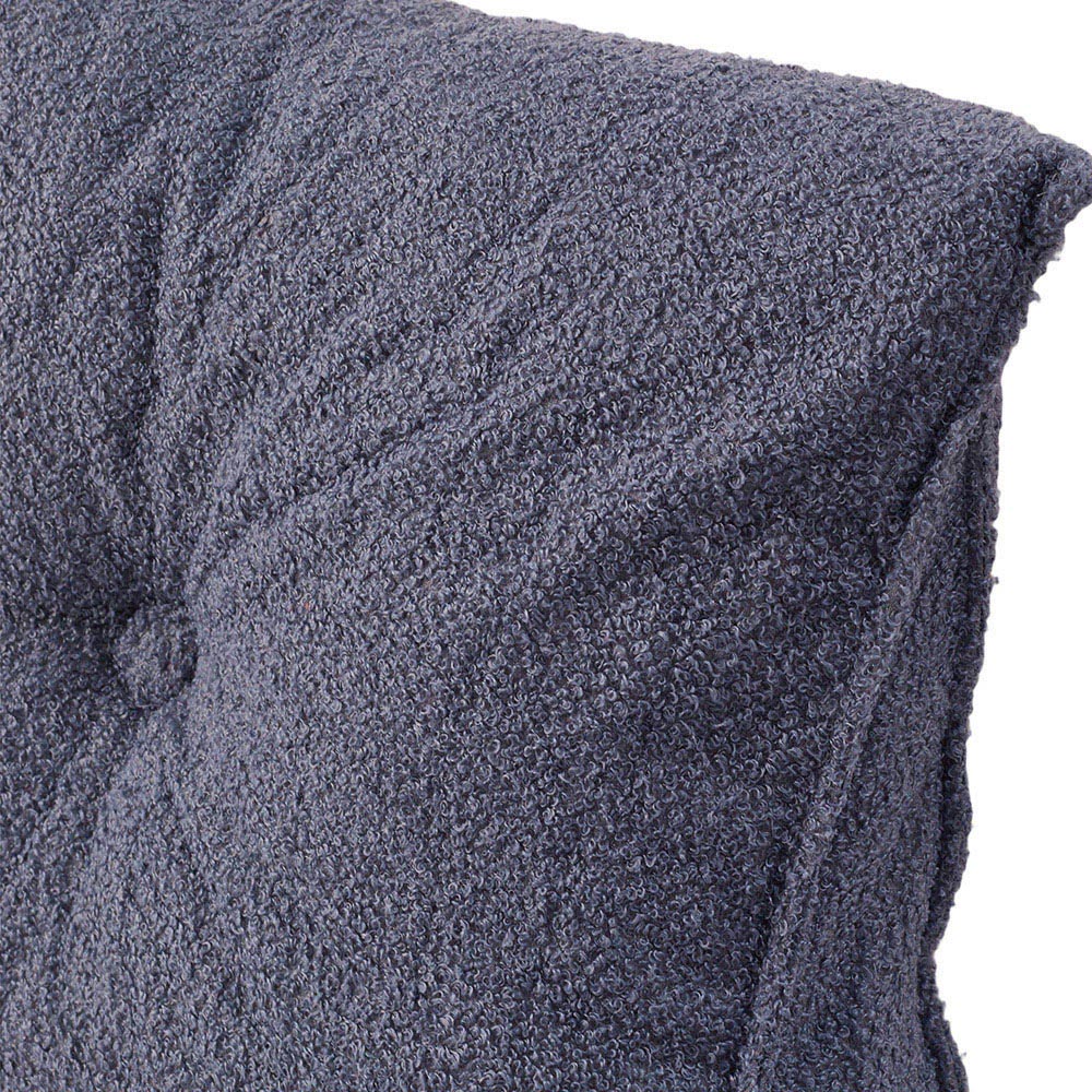 Living and Home Slate Blue Corduroy Wedge Headboard Pillow with Side Pocket 180 x 50cm Image 5