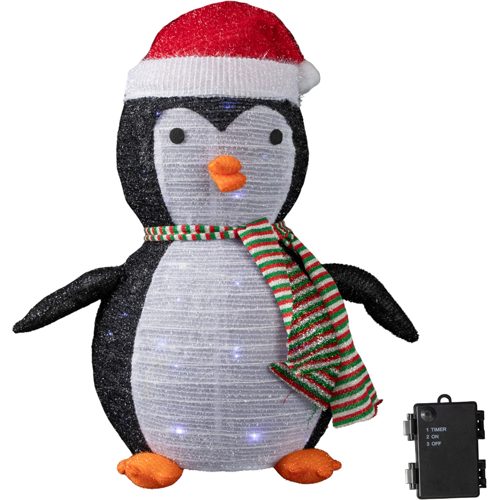 Samuel Alexander 45 Cool White LED Light Up Pop up Penguin Christmas Decoration 72cm Image 2
