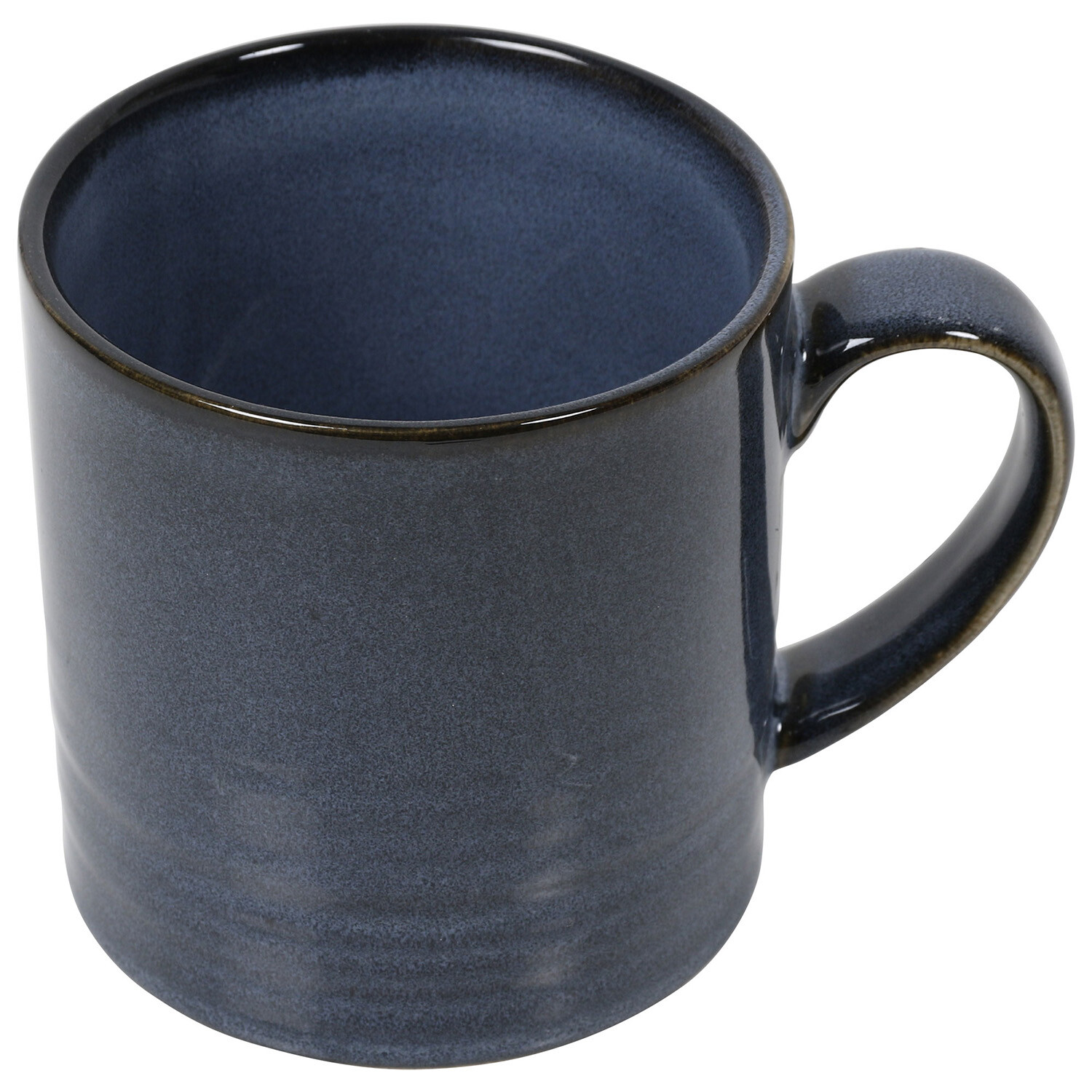 Reactive Glaze Tankard Mug - Blue Image 4