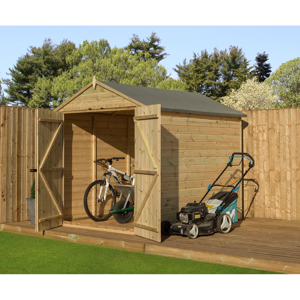 Empire Sheds 9500 6 x 8ft Tongue and Groove Apex Garden Shed Image 2