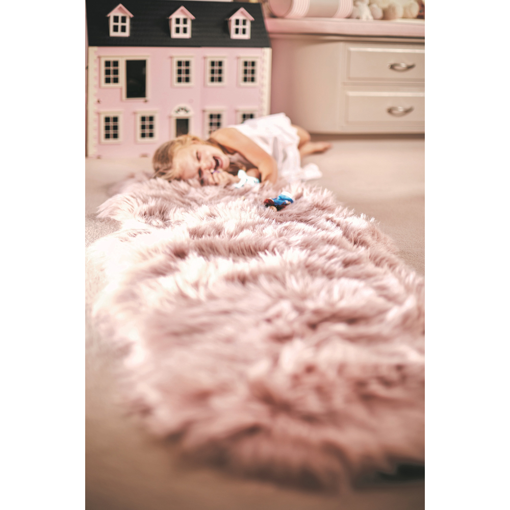 Origins Adobe Rose Genuine Sheepskin Rug 70 x 175cm Image 3