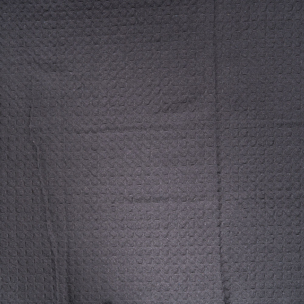 Waffle Cotton Throw Charcoal Image 5