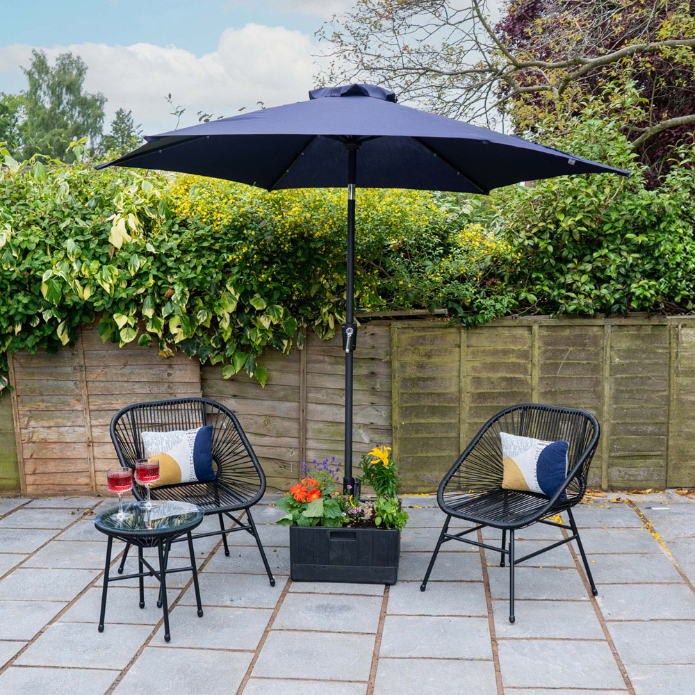 Jack Stonehouse 38-48mm Pole Water and Sand Fillable Heavy Duty Parasol Base with Wheels Image 8