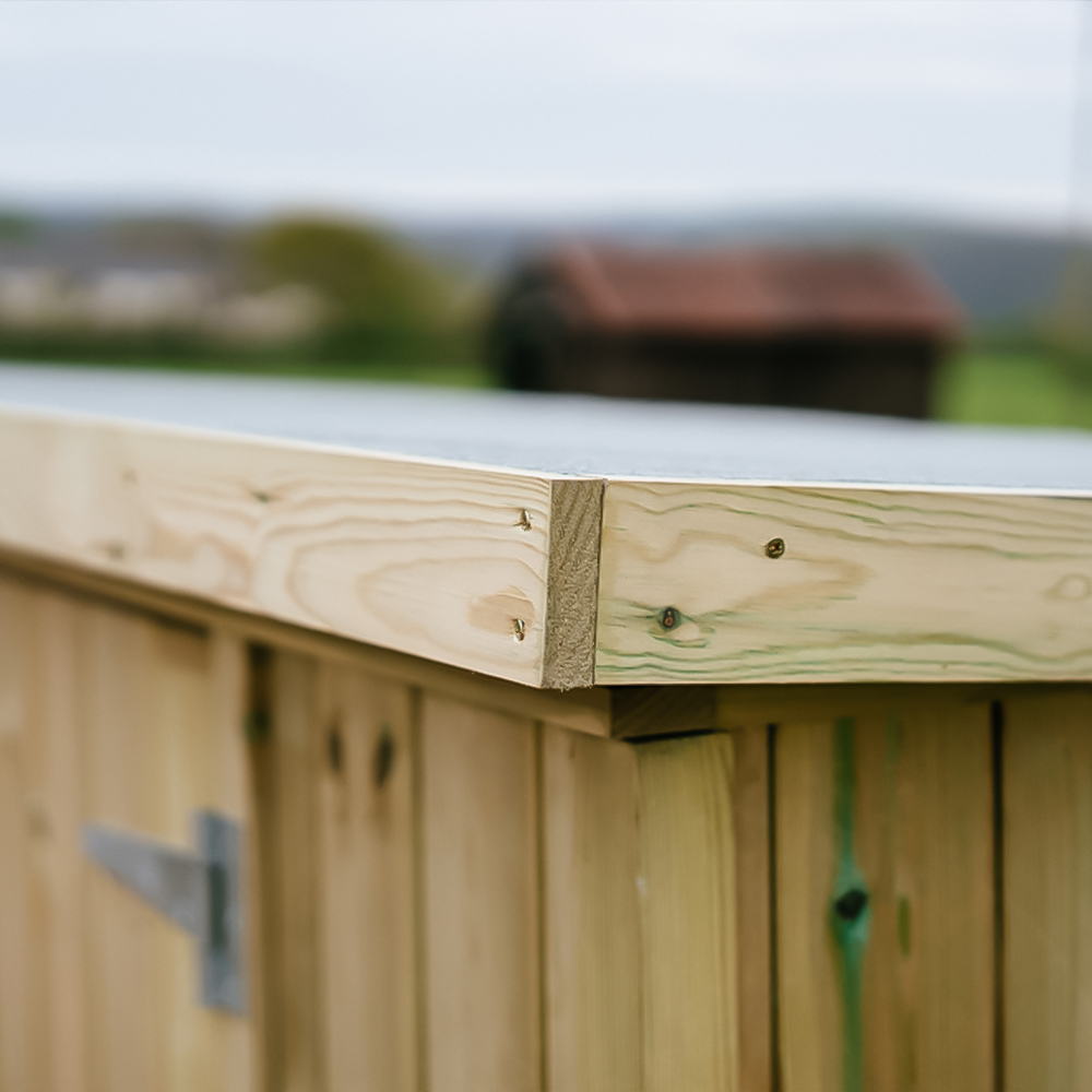 The Garden Village Chipping 7 x 4ft Large Bike Shed Image 3