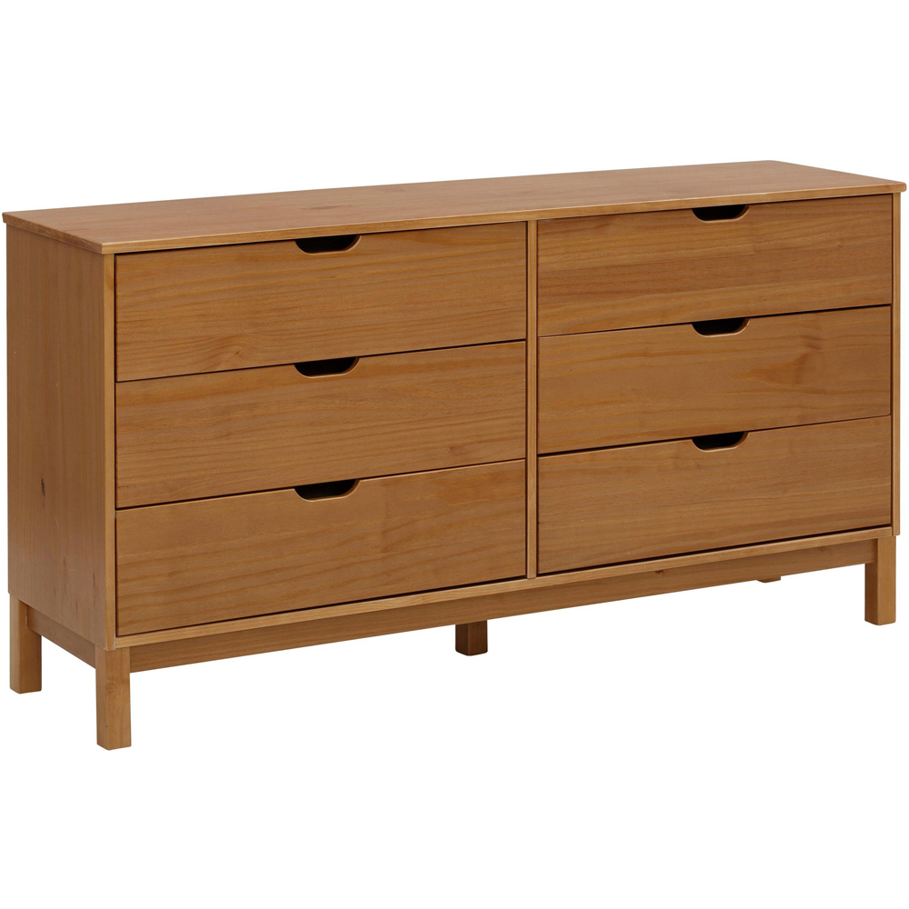 Loft24 Post 6 Drawer Solid Wood Chest of Drawers Image 2