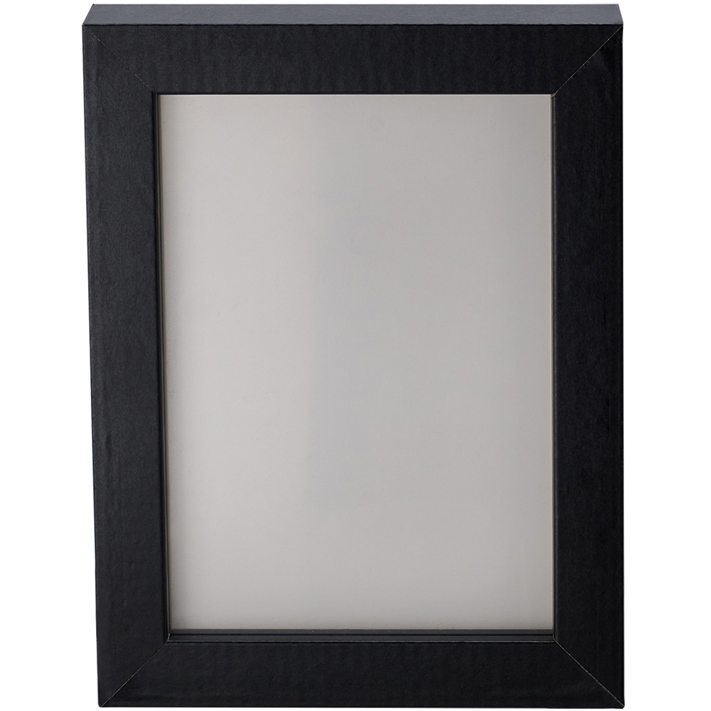 Living and Home Black Wood Magnetic Photo Frame 6.1 x 7.8 inch Image 1