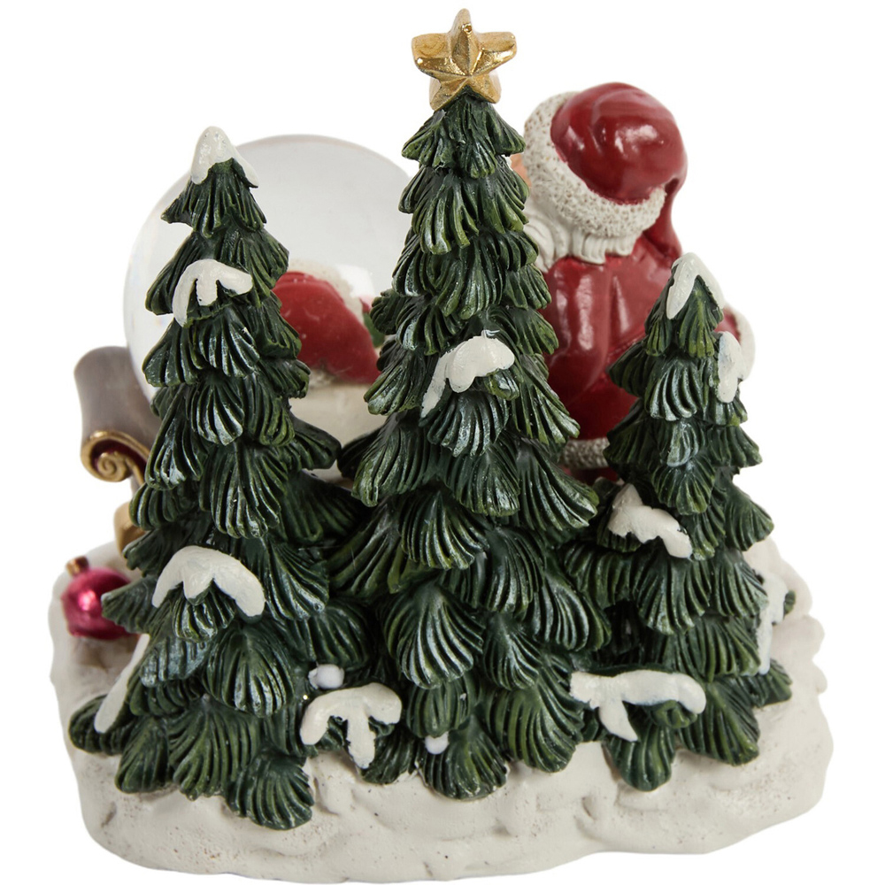 Santa and Snowman Snow Globe Decoration Image 3