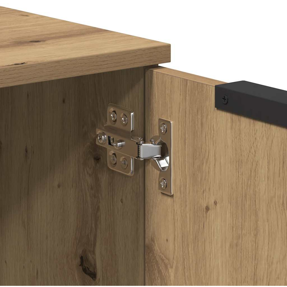 vidaXL 4 Door Artisan Oak Sideboard Image 8