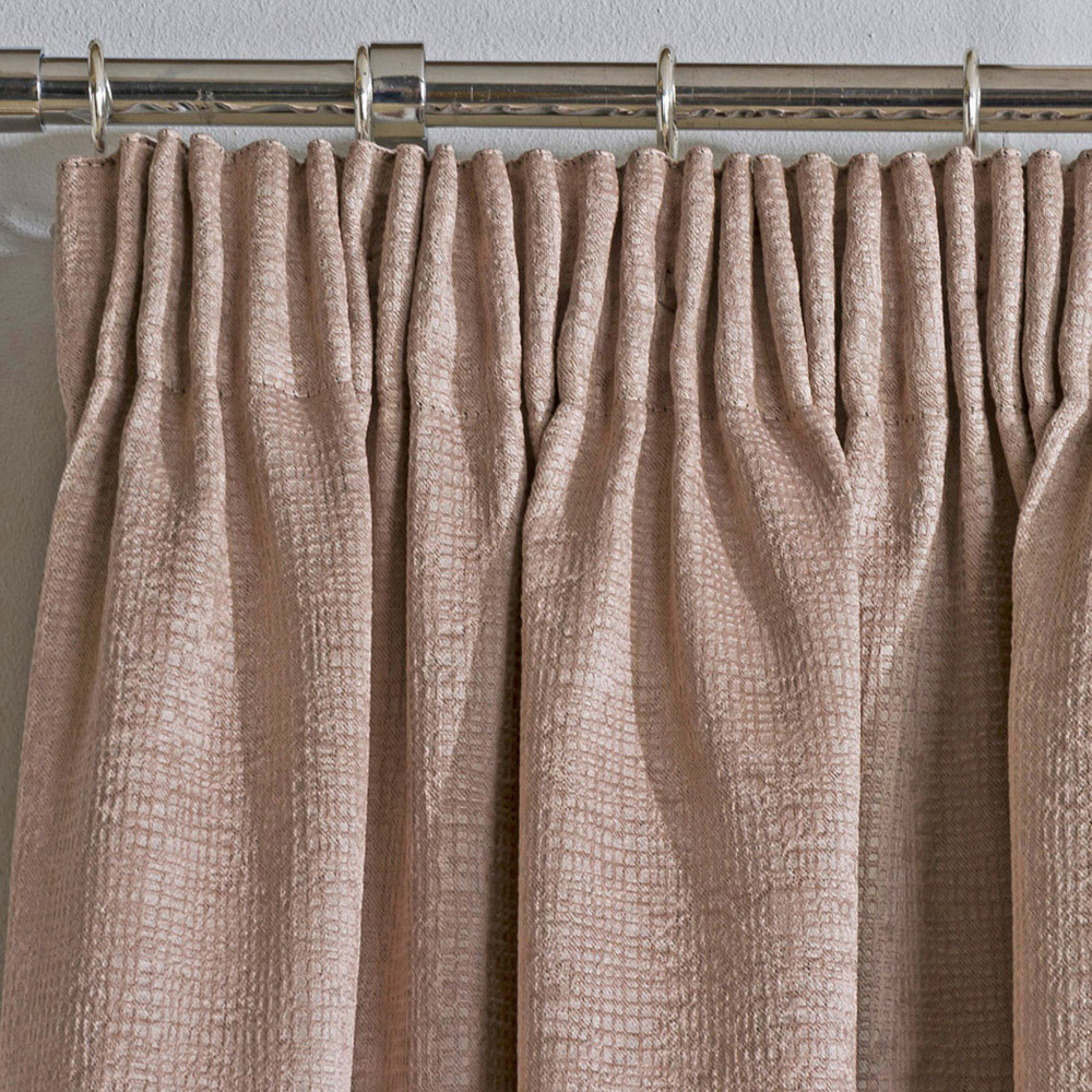 Enhanced Living Matrix Latte Thermal Pencil Pleat Readymade Curtains 168 x 183cm Image 3