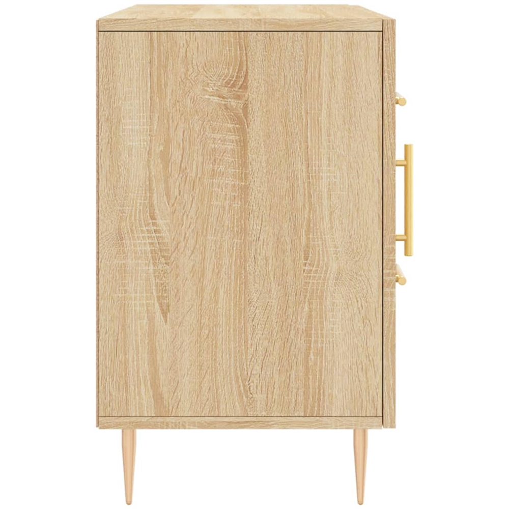 vidaXL 2 Door 2 Drawer Sonoma Oak Sideboard Image 7