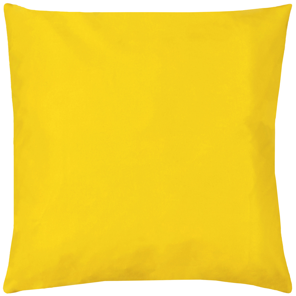 furn. Plain Yellow Outdoor Cushion Large Image 1
