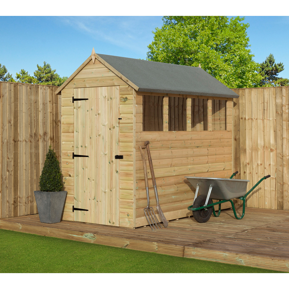 Empire Sheds 9200 4 x 10ft Tongue and Groove Apex Garden Shed Image 2