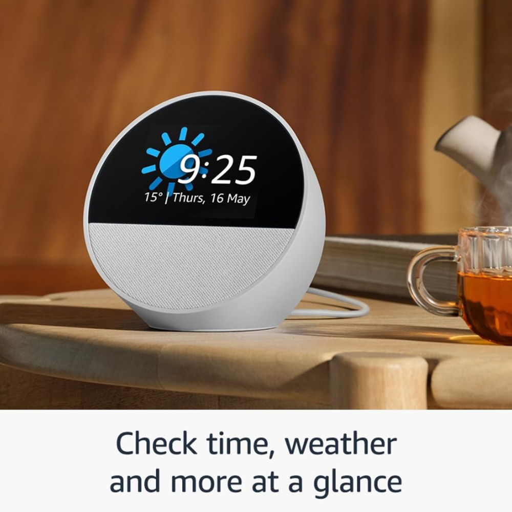 Amazon White Echo Spot Image 3