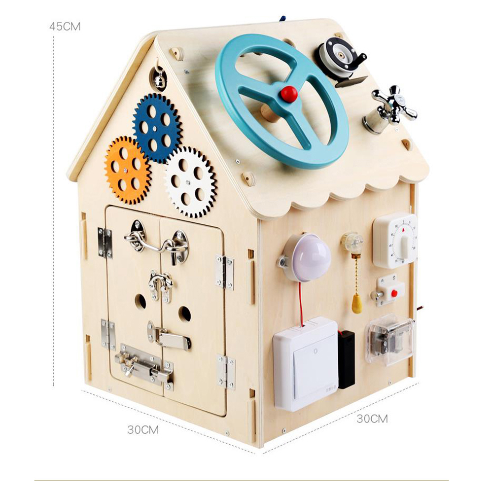 Dyzi Montessori Busy House Sensory Steering Wheel V2 Educational Toys Image 6