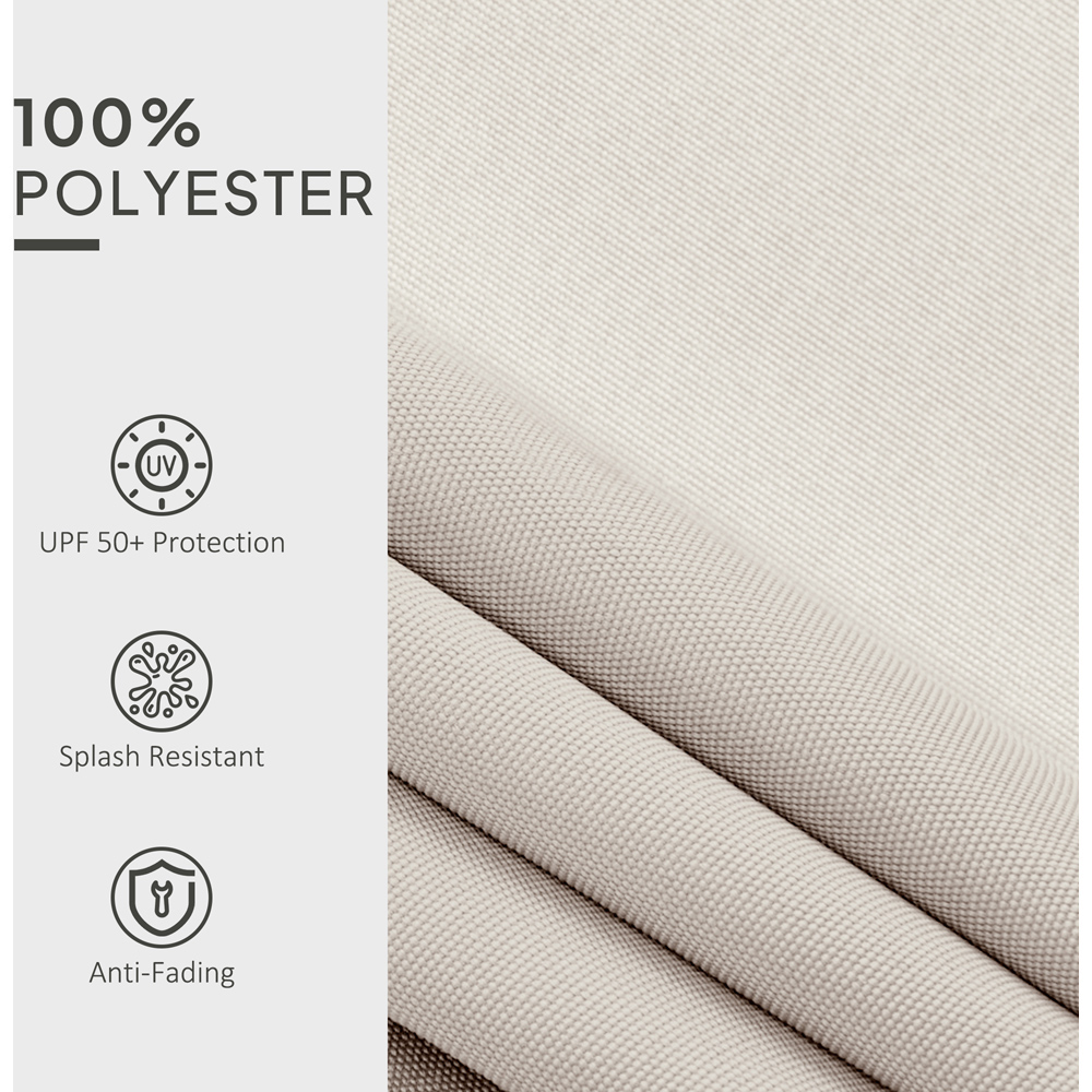 Outsunny Cream White Awning Replacement Canopy 3 x 2.5 m Image 5