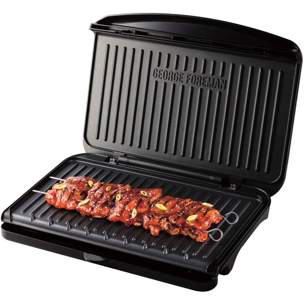 George Foreman 25820 Black Large Fit Grill Image 1