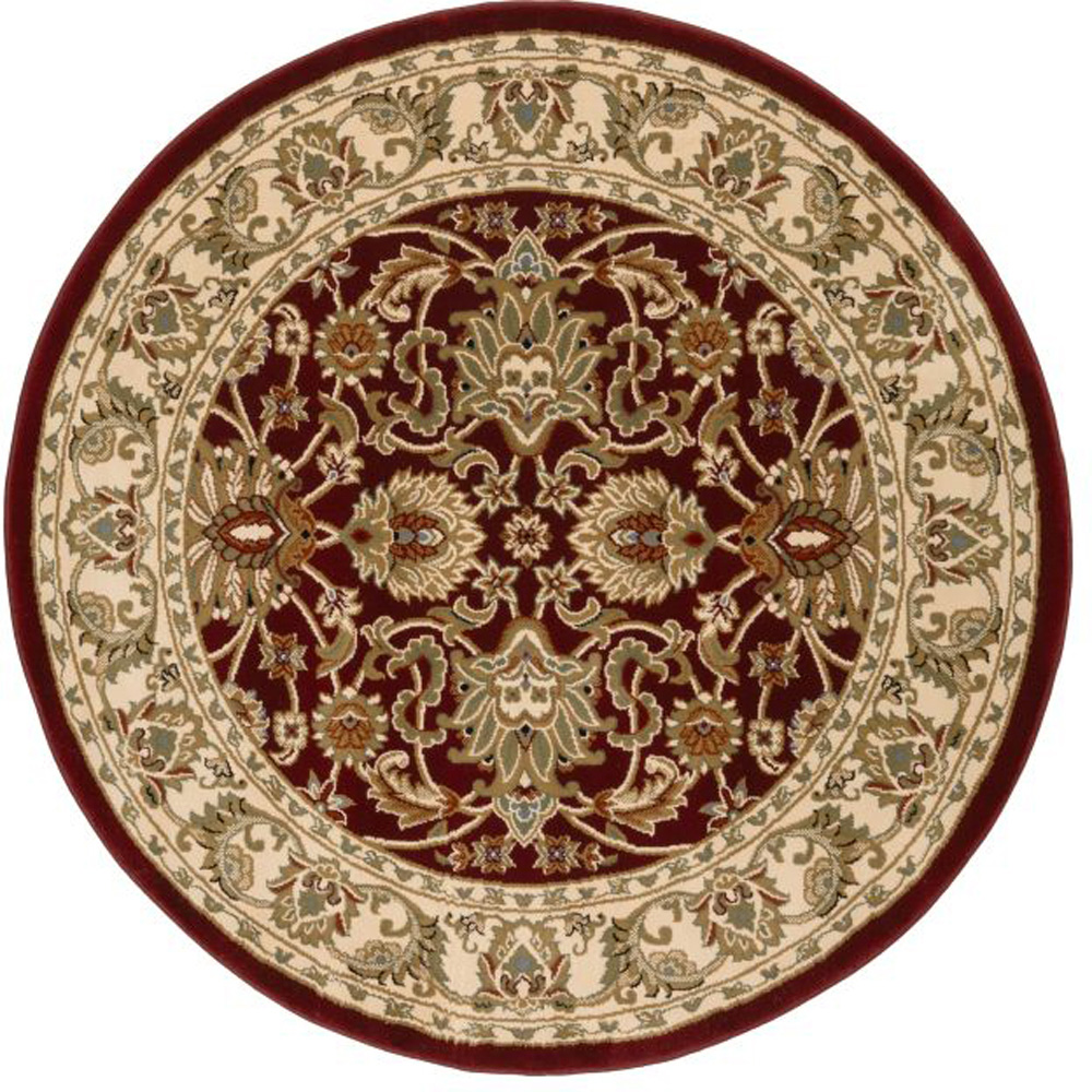 Homemaker Kellan Traditional Red Circular Rug 120cm Image 2