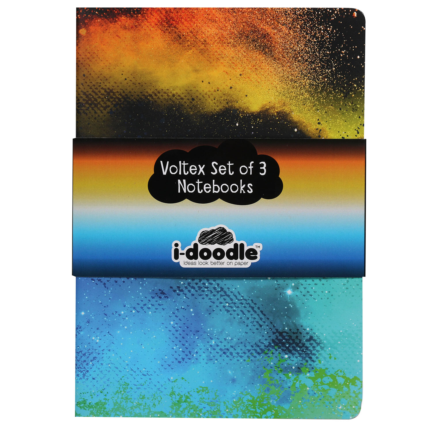 Pack of 3 Idoodle Voltex Notebooks Image 1